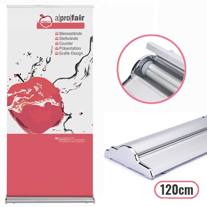 Rollbanner Deluxe Wave 85 silver Rollbanner Deluxe Wave 85 silver